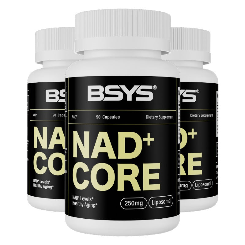 BSYS NAD Supplements Anti-Aging Vitality Support Metabolic & Cognitive Health Boost Mitochondrial Energy Enhancement Healthy Weight Management & Insulin Balance Aid Active Aging Formul