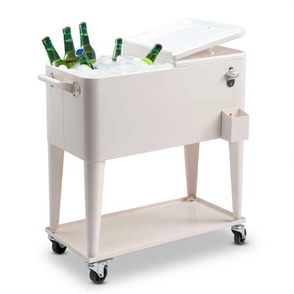 80QT Milk White Refrigerated And Insulated Trolley