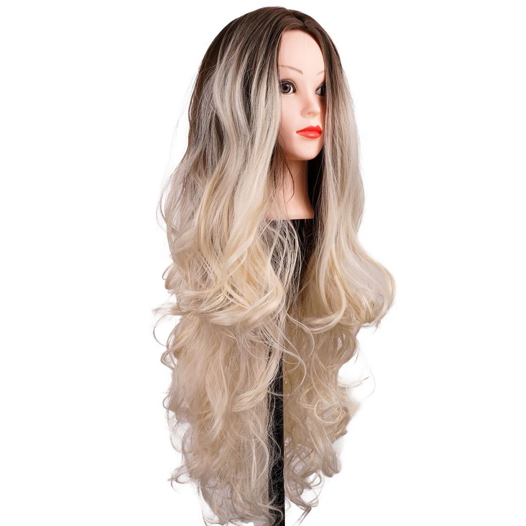 bald beautiful woman long hair hair loss confidence -Blondie