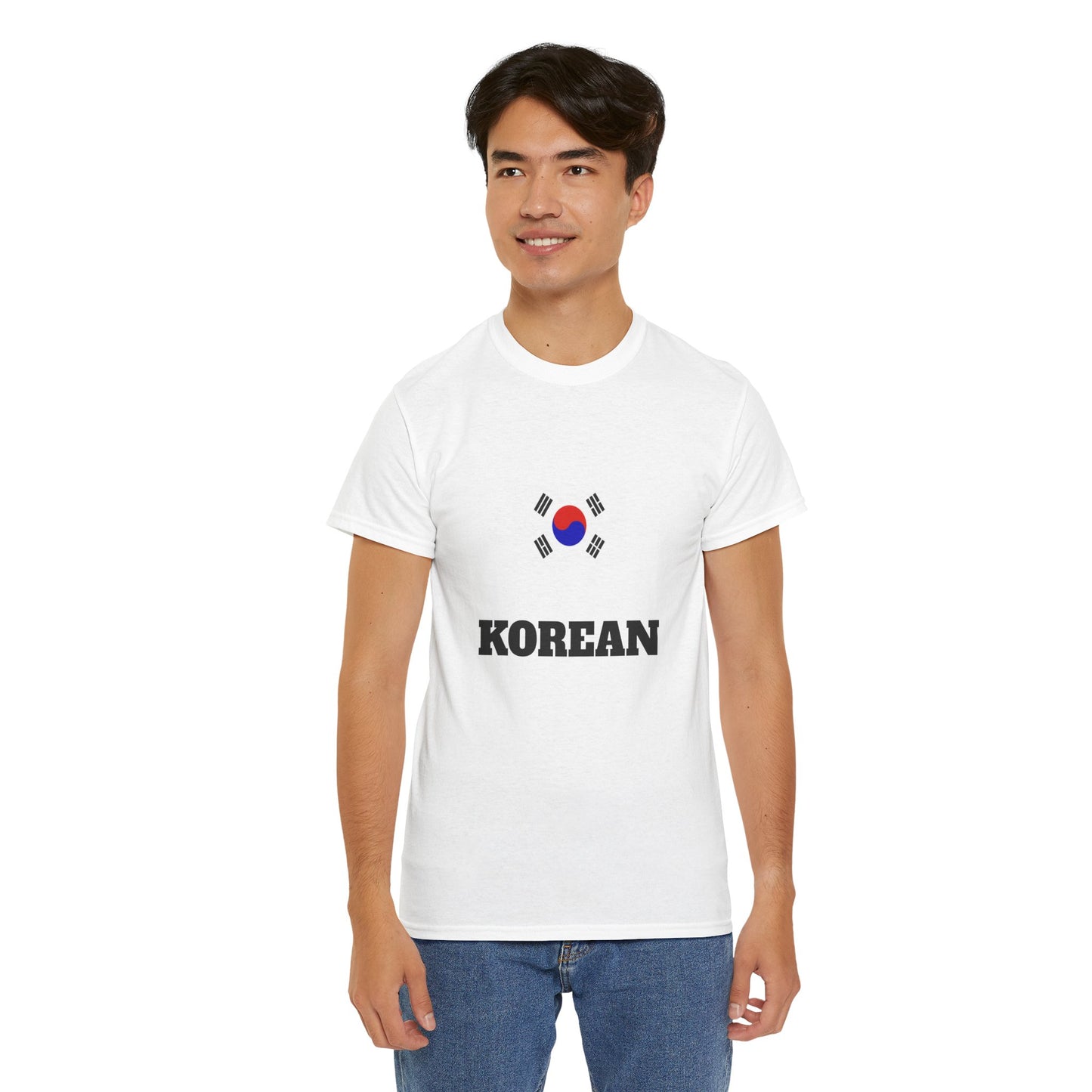 Unisex Heavy Cotton TeeKorean Flag Shirt Taegukgi T-shirt orea Souvenir Shirt K-POP K-GIRL