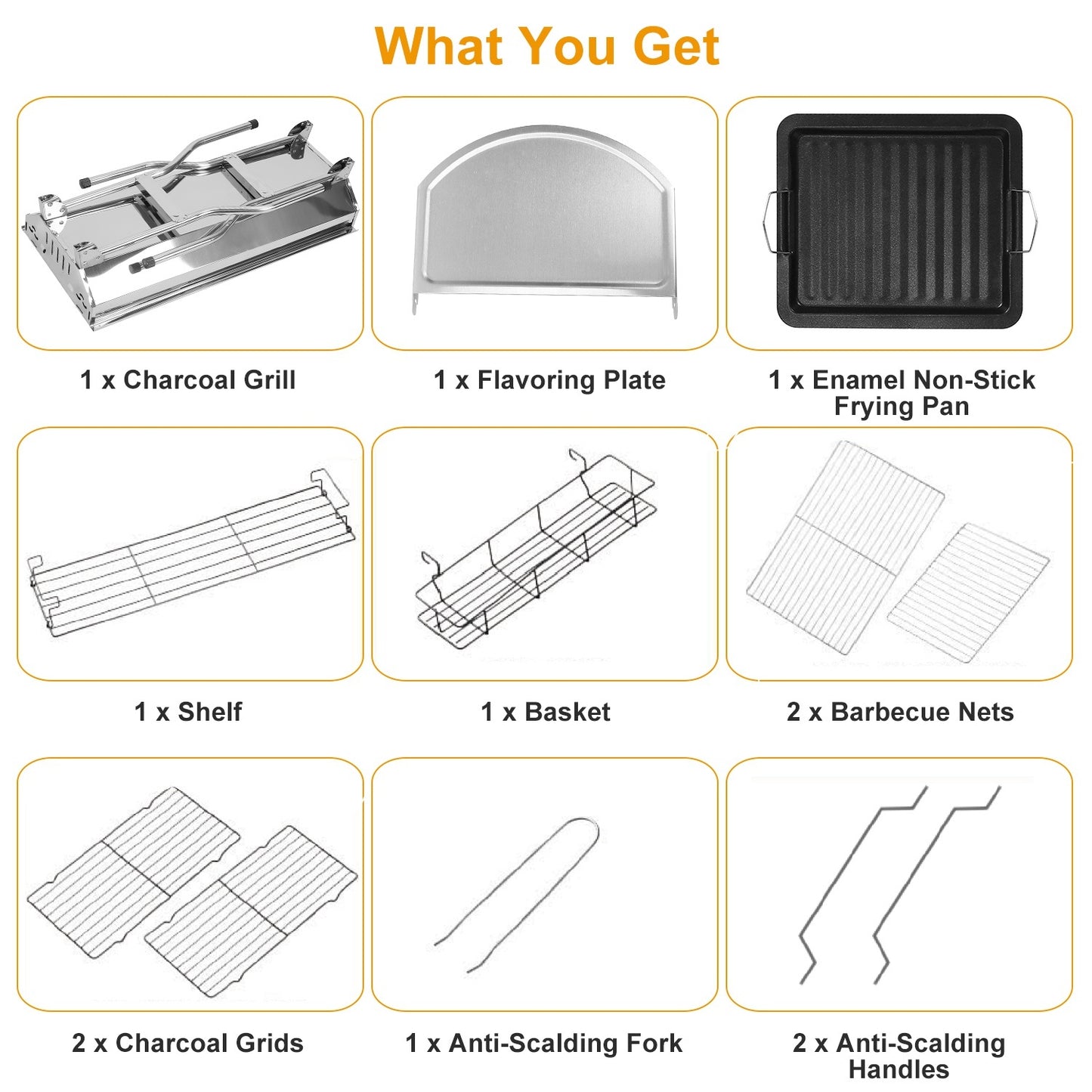 1Pc Foldable BBQ Grill Portable Charcoal Barbeque Grill Stainless Steel BBQ Grill For Picnic Camping Yard Cooking Fedex Shipping