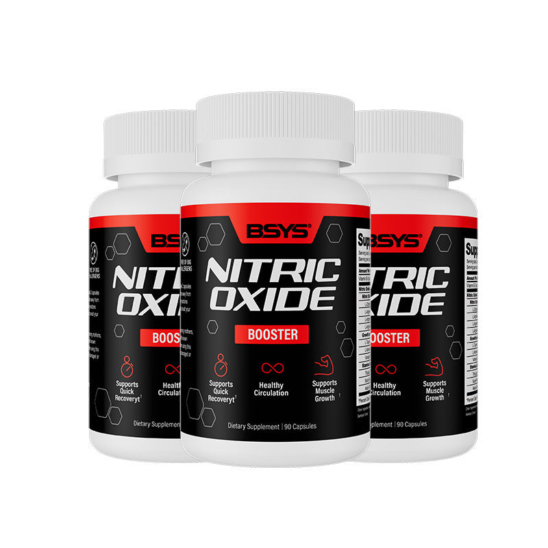BSYS Nitric Oxide Support Promotes Healthy Blood Flow Vascular Relaxation Muscle Oxygen & Nutrient Delivery Fatigue Resistance WorkoutPerformance AthleteEssential VascularHealth