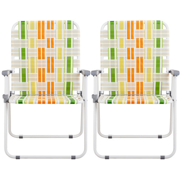 2pcs, Folding Beach Chairs