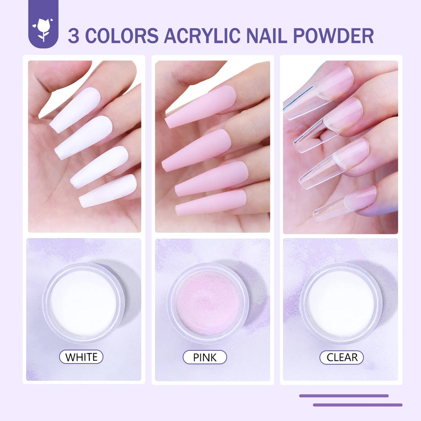 Acrylic Nail Kit With Everything For Beginners, Professional Nail Starter Kit , 24 Color Glitter Acrylic Powder And Liquid Monomer Set, Nail Glitter And DIY Nail Art Tools