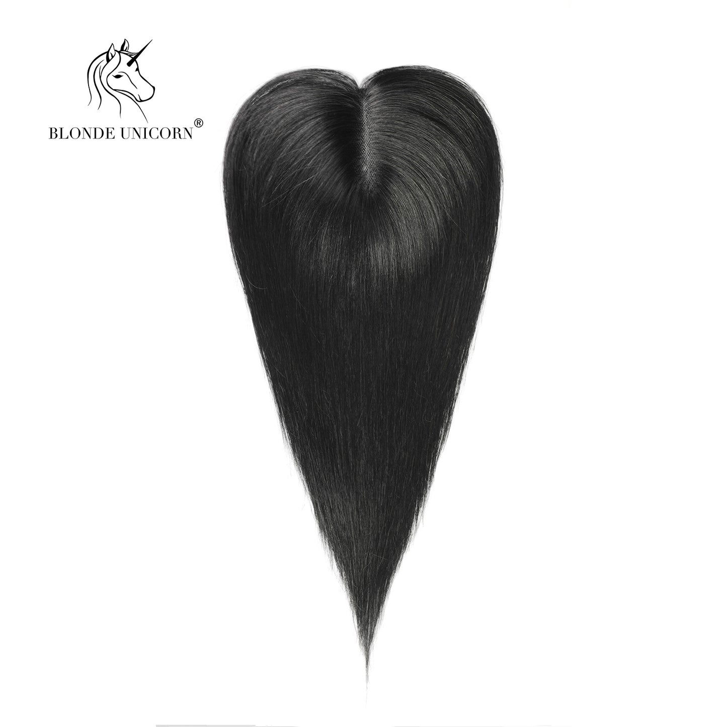 Blonde Natural Black Hand Tied Real Human Hair Toppers For Women