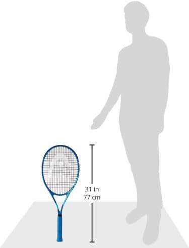ヘッド メタリックス アティチュード エリート ブルー テニスラケット - ガット張り上げ済み 成人向け軽量テニスラケット - パワーとコントロールを兼ね備えたミッドプラスヘッドサイズ