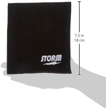 Storm Bowling Shammy Bowling Ball Cleaning Pad Black, 8"x8"x1"