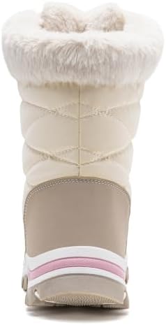 HOBIBEAR Women's Waterproof Winter Snow Boots Lightweight Warm Faux Fur Lined Mid-Calf Booties