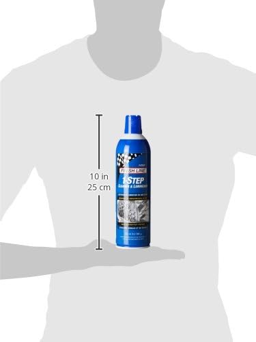 Finish Line 1-Step Bicycle Chain Cleaner and Lubricant, 8-Ounce Aerosol Spray
