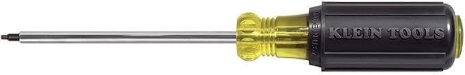 Klein Tools 80031 ドライバーセット、米国製、5点セット (マイナス2本、プラス2本、四角1本)、クッション性グリップで快適