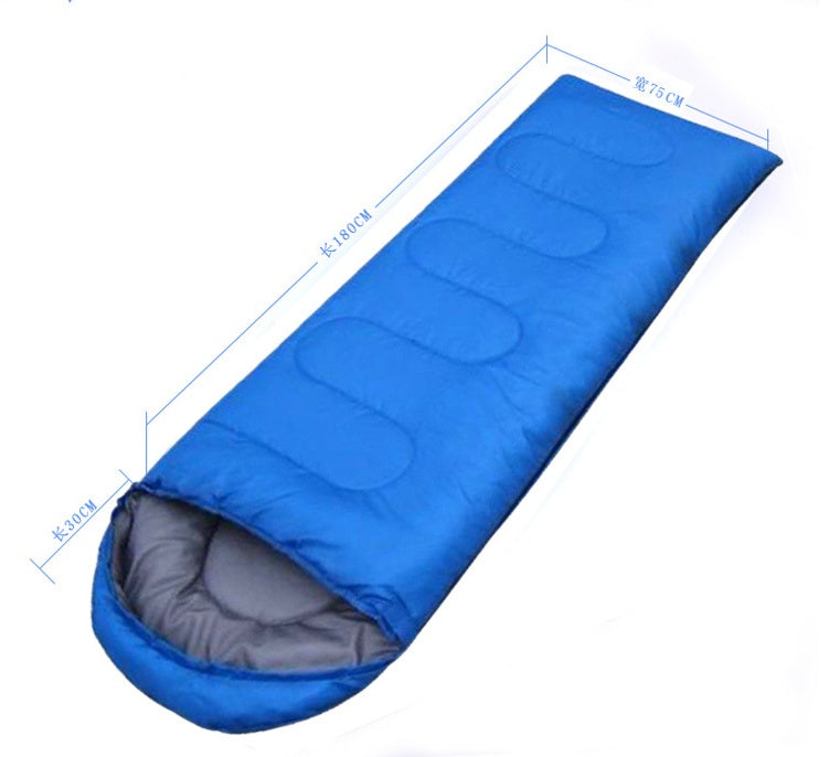 屋外キャンプ用寝袋 ポータブル軽量防水トラベルハイキング寝袋(キャップ付き)