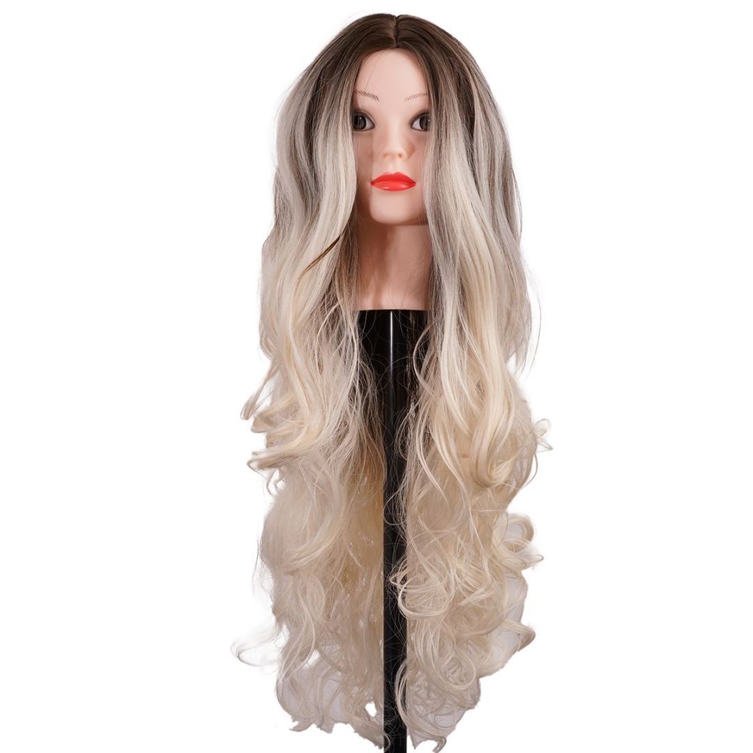 bald beautiful woman long hair hair loss confidence -Blondie