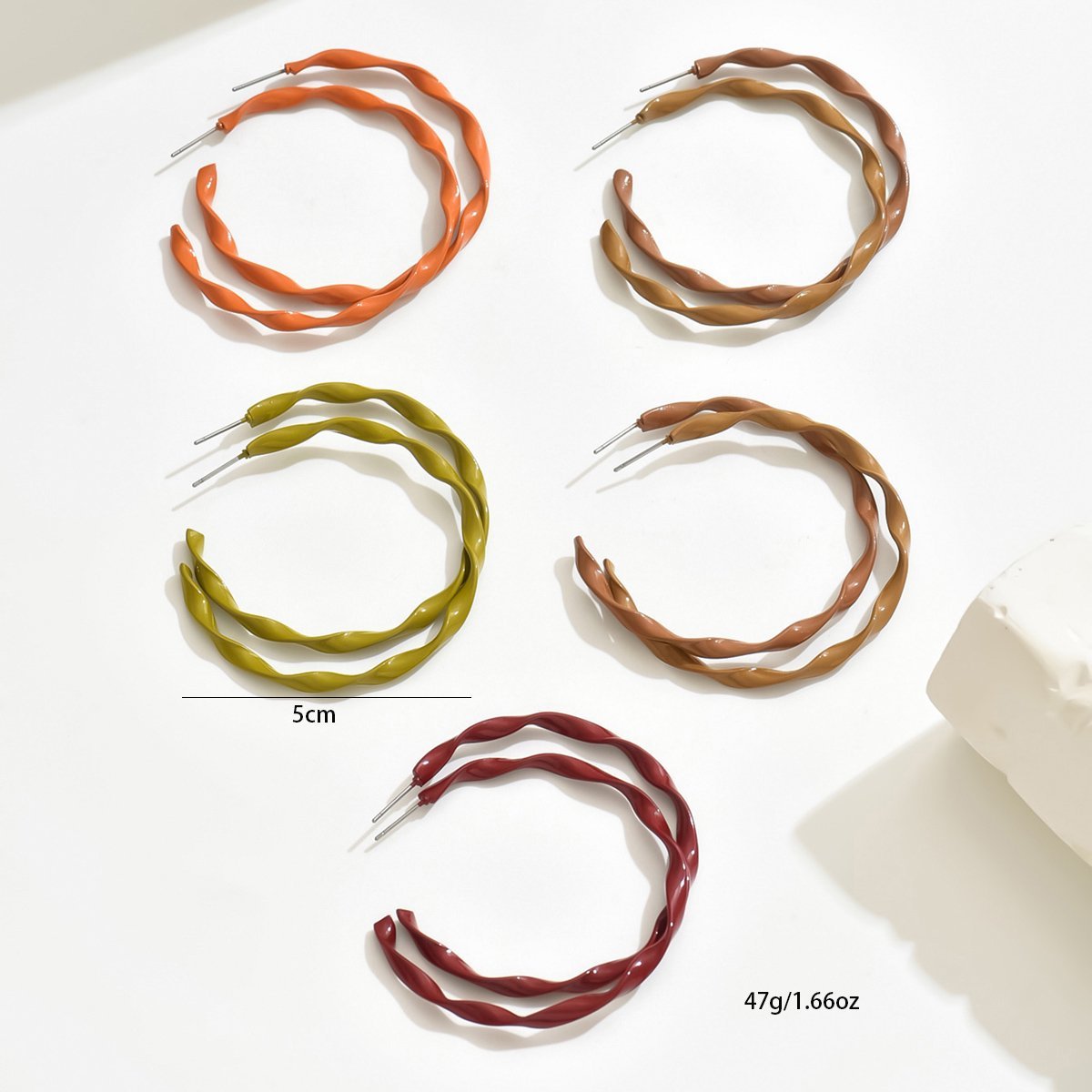Twisted Hoop Earrings - Modern Statement Jewelry For Women