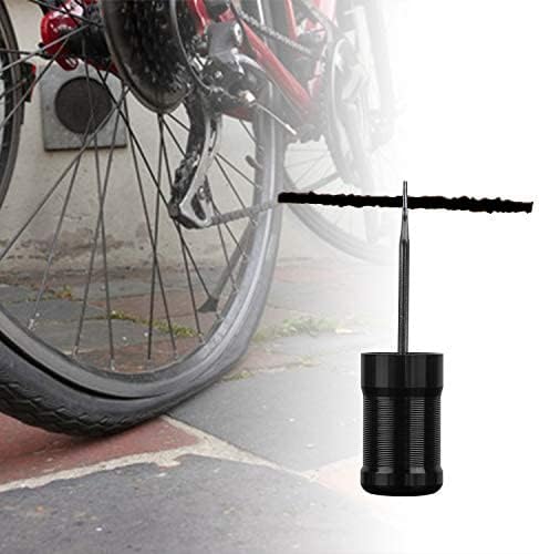 Oumers Tubeless Bike Tire Repair Tool Kit, Bike Tire Punctures with 5PCS Bacon Strips Plus Insertion Tool Tire Repair Fork Reamer