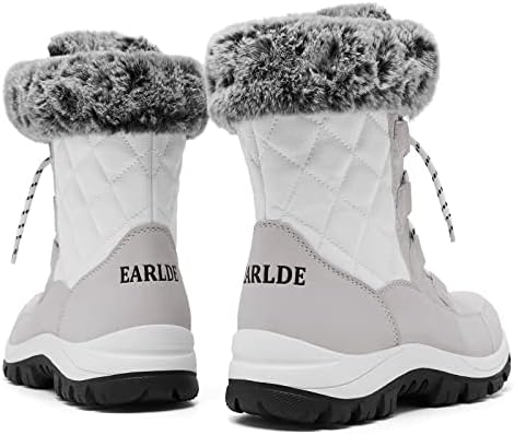 EARLDE Women's Snow Boots Waterproof Mid-Calf Winter Boots