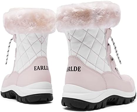 EARLDE Women's Snow Boots Waterproof Mid-Calf Winter Boots