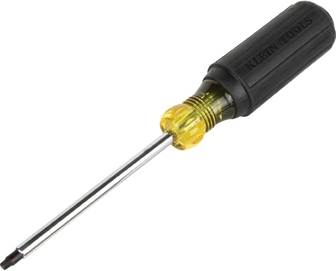 Klein Tools 80031C 5-Piece Color-Coded Screwdriver Set, Made in USA, featureing Precision Tips, Cushion-Grip Handles, 2 Slotted, 2 Phillips, 1 Square, Great for Home Improvement