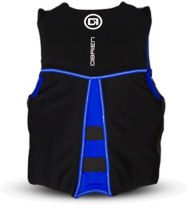 O'Brien Flex V-Back ライフジャケット – 沿岸警備隊承認済み大人用ライフベスト、フレックスフィットデザイン、軽量フォーム、フロントジップクロージャー、ウォータースポーツ、ボート、ジェットスキー用