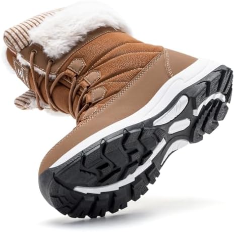 HOBIBEAR Women's Winter Snow Boots Waterproof Warm Mid Calf Lightweight