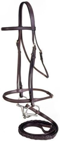 Tough 1 Silver Fox Raised Snaffle Bridle