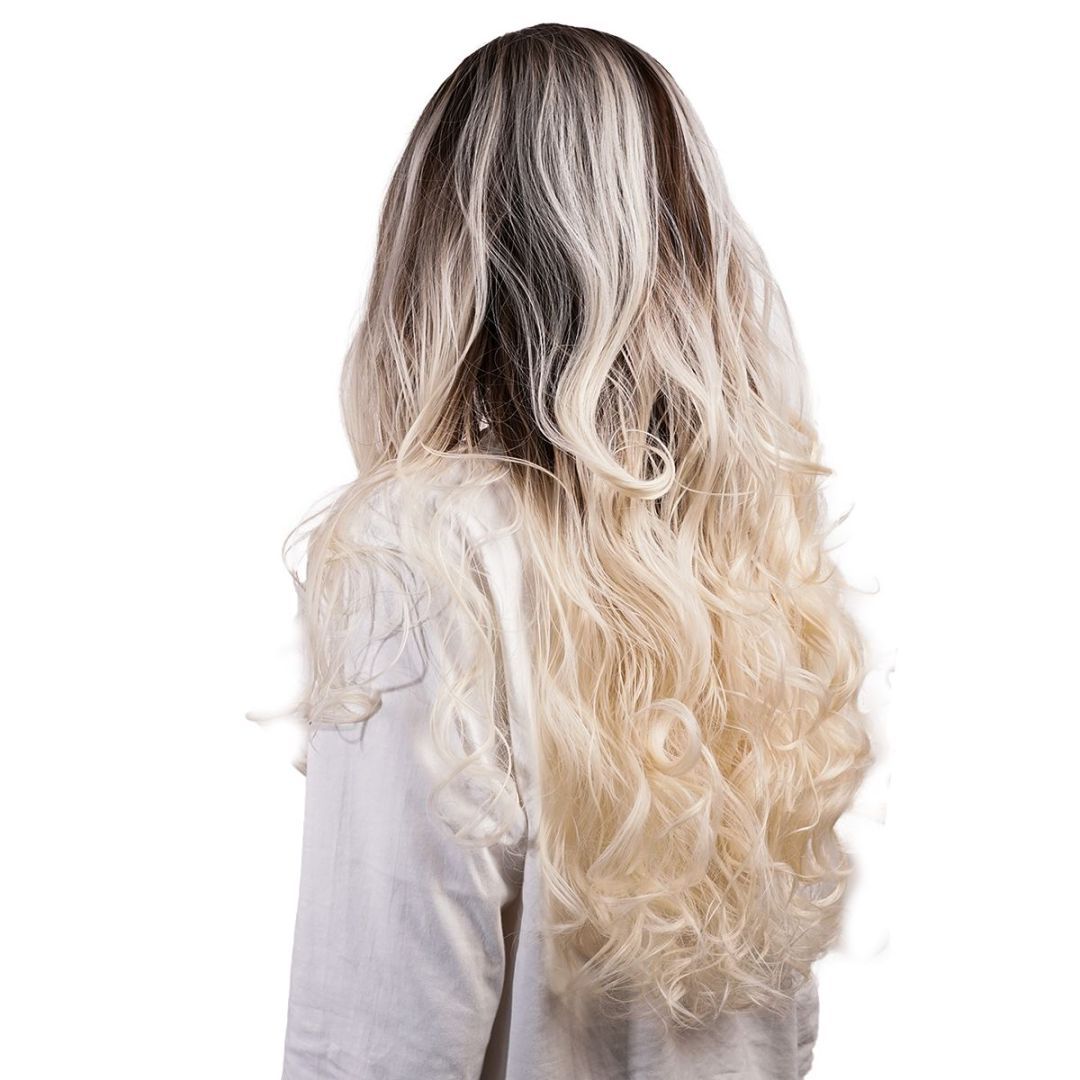 bald beautiful woman long hair hair loss confidence -Blondie
