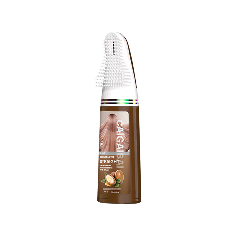 CAIGAIBAI Straightening Cream Non-odorous Not Pungent Non-Comedogenic Sulfate Free Curl Defining Styling Hair Cream Anti Frizz Heat Protectant Safe For Sensitive Skin 200ml 6.76fl.oz