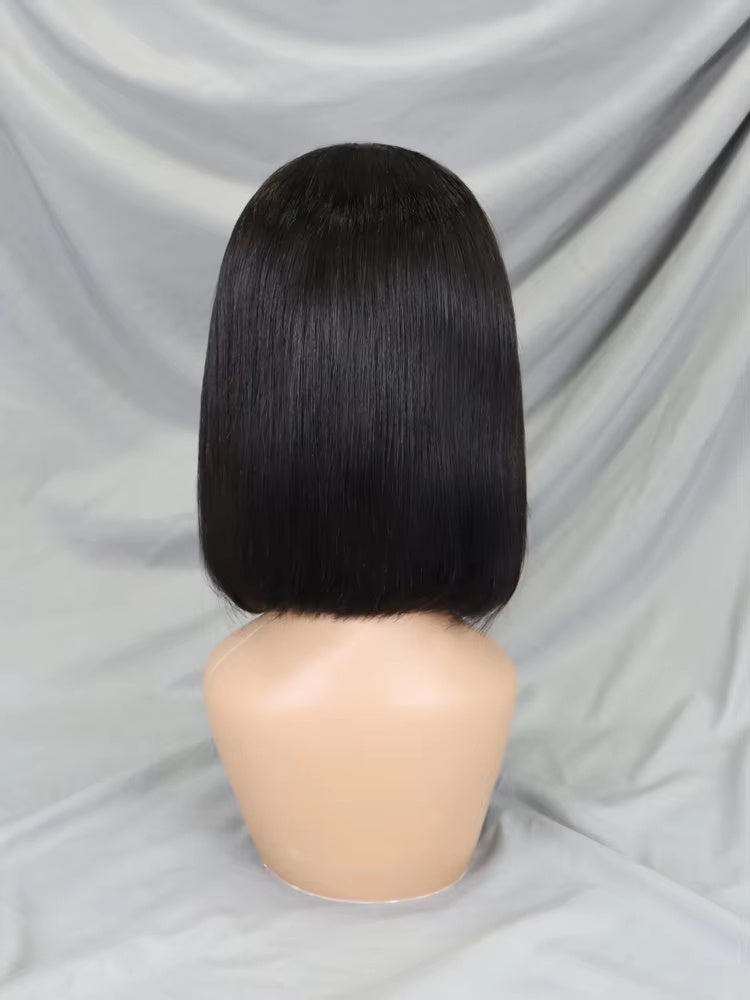 13x4 LACE WIG Human Hair Lace Front Bob Wigs Short Straight Style Transparent Lace Raw Brazilian For Black Women