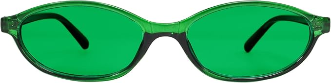 Retro Oval Sunglasses for Women Chic Cat Eye 90s Sunnies Lightweight Narrow Shades Trendy UV protection Sun Glasses