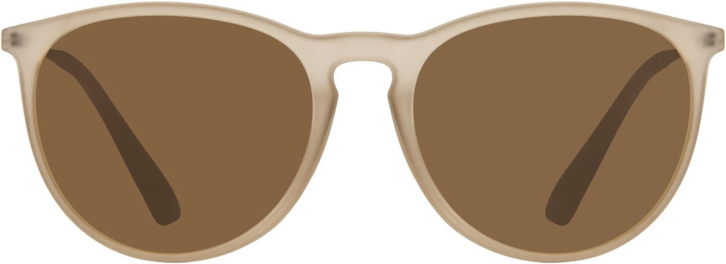 WOWSUN レトロ偏光サングラス レディース 2026年 トレンディ ラウンド クラシックグラス