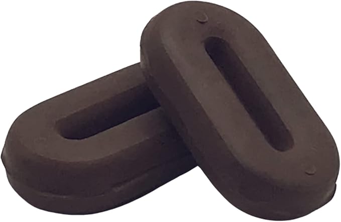 LBH MARKET Rubber Martingale Stopper for Horse Running and Standing Martingales (Brown) Regular
