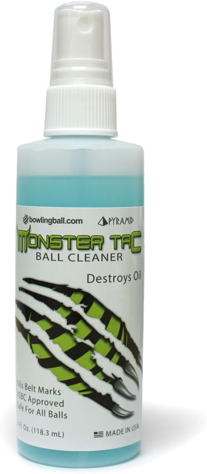 Pyramid bowlingball.com モンスタータック ボウリングボールクリーナー - タックとフックを回復、リアクティブ・ウレタンボールのオイル、擦り傷、ベルトマークを除去 - USBC承認 - 4oz、8oz、32oz