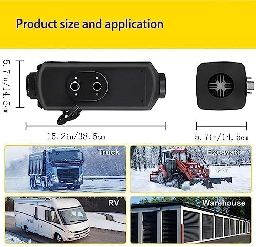 ディーゼルパーキングヒーター、12V/8KW ディーゼルエアヒーター、10L燃料タンクとマフラー、RV、トラック、トレーラー、ボート用スマートLCDディスプレイ&リモコン (JB-018)