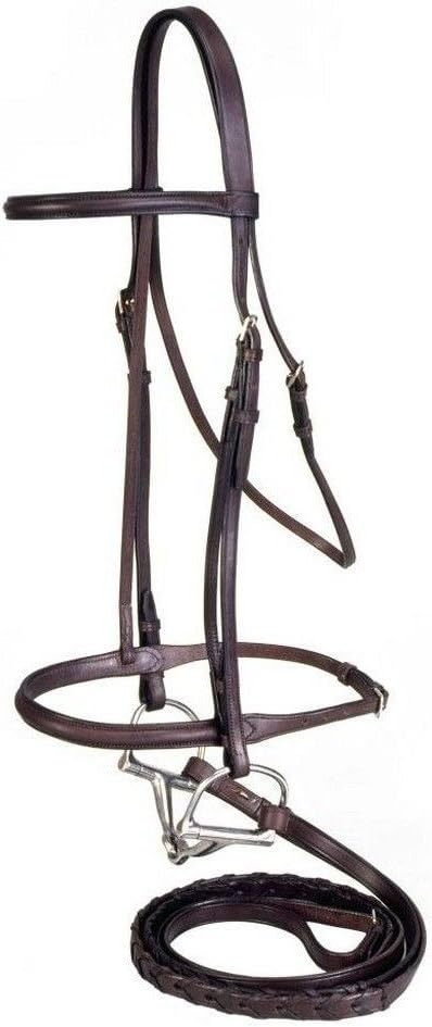 Tough 1 Silver Fox Raised Snaffle Bridle