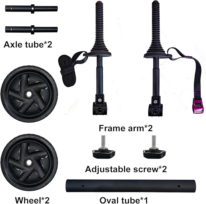 Kayak Cart Kayak Carrier Adjustable Width Fit for Kayaks Canoes with Scupper Holes