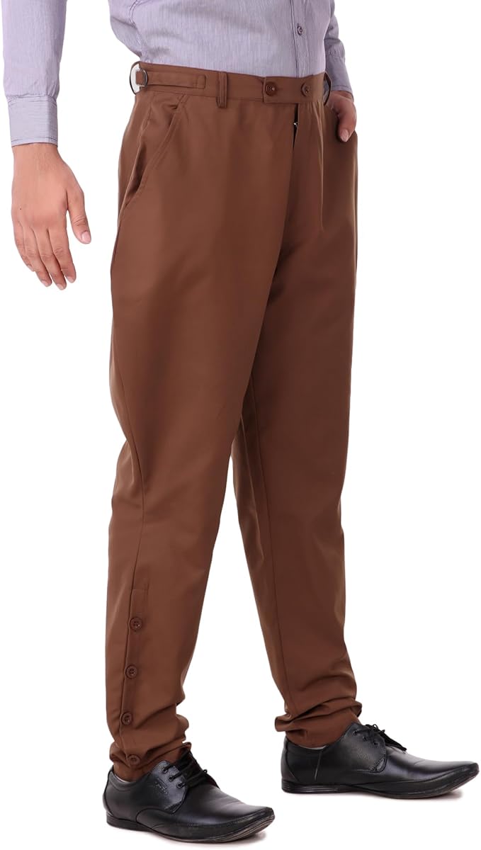 ThePirateDressing Steampunk Victorian Cosplay Costume Mens Archibald Jodhpur Pants Trousers