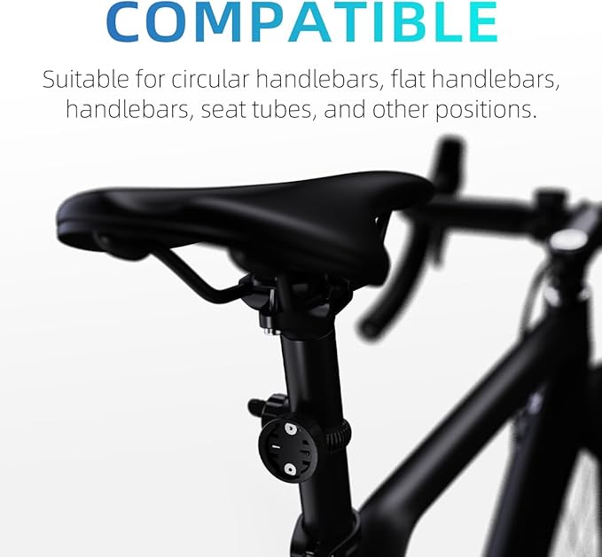 Adjustable Out Front Bike Mount, Compatible with Garmin Edge, iGPSPORT, XOSS, CooSpo Magene, CYCPLUS GPS, Suitable for Round Tube/Flat Handlebars, Road Bikes/Folding Bikes, MTB