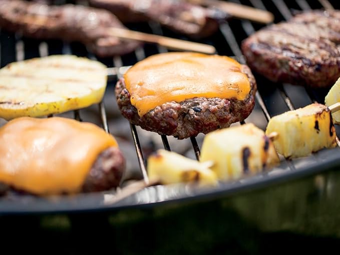 Weber Original Kettle Charcoal Grill, 22-Inch, Black – Classic Outdoor BBQ Grill with One‑Touch™ Cleaning System & Precise Temperature Control Dampers