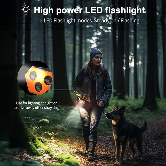 2025 Upgraded Dog Bark Deterrent Device - Anti Barking Devices for Dogs, Indoor Outdoor Use Rechargeable, Safe for Dogs & Humans, Portable No More Barks Ultrasonic Dog Training Device