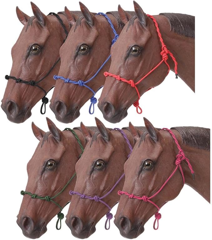 Tough1 Knotted Rope Halter with Twisted Crown