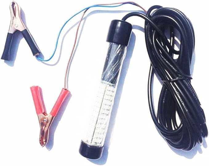 SAMDO IP68 12V LED Underwater Fishing Light 1080 Lumens Fish Attracting Light, Night Fishing Light 10.8W