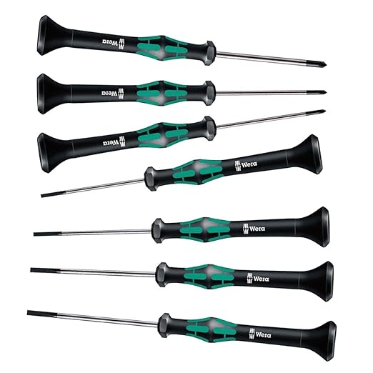Wera 2035/2050 PH 00-01/7 Kraftform Micro Slotted/Phillips Precision Screwdriver Set