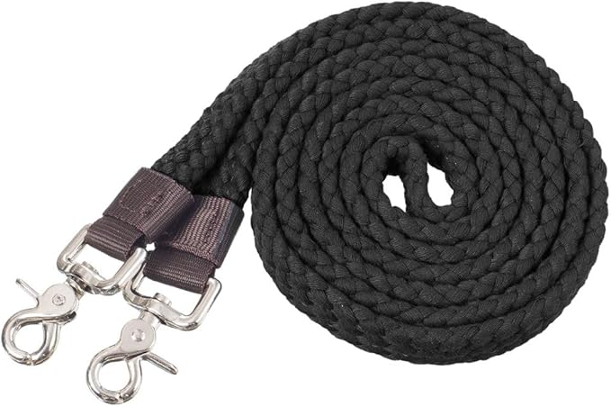 Tough 1 Flat Cotton Roping Reins 7ft
