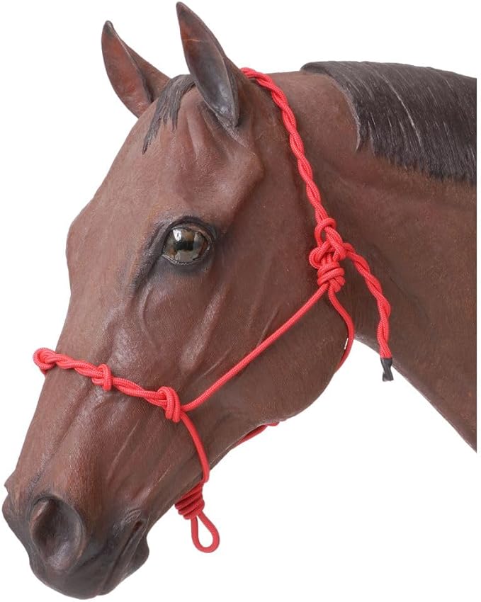 Tough1 Knotted Rope Halter with Twisted Crown