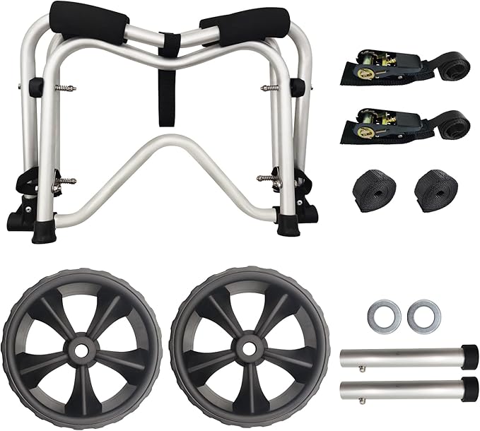 LIBOSULV Kayak cart,Folding Lightweight and Portable Paddleboard Canoe,Fishing Kayak Carrier