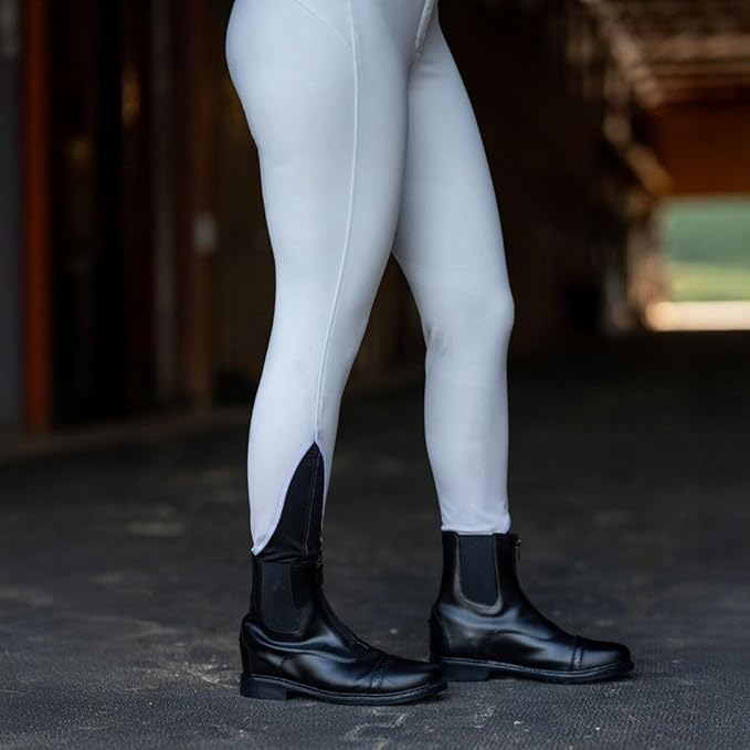 TuffRider Ladies Starter Front Zip Paddock Boots | Durable, Easy to Clean Water-Resistant Horse Riding Boots for Women