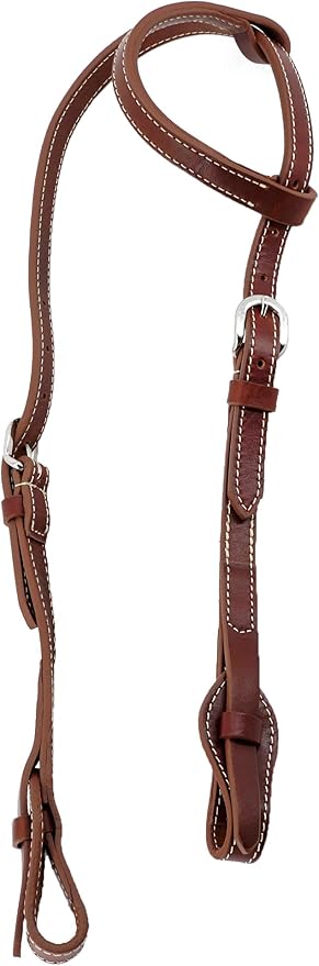 Jeereal Western Working Tack Quick Change Browband Headstall Adjustable Bridle for Ranch Riding, Training & Shows - Premium Oiled Harness Leather