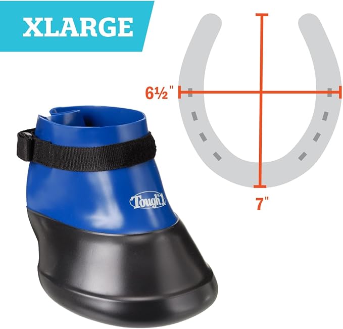 Tough 1 Hoof Saver Boot, Royal Blue, X-Large