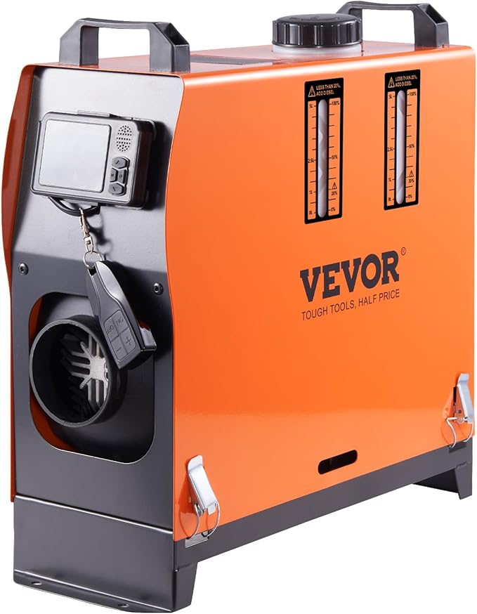VEVOR 8KW Diesel Heater All in One, Diesel Air Heater with Bluetooth App Control, Portable Parking Heater Automatic Altitude Adjustment Max 18045 ft, Remote Control and LCD, for Vehicles and Indoors