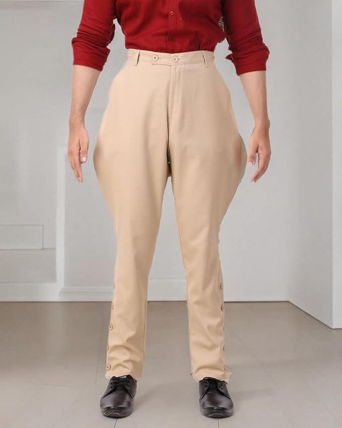 ThePirateDressing Steampunk Victorian Cosplay Costume Mens Archibald Jodhpur Pants Trousers