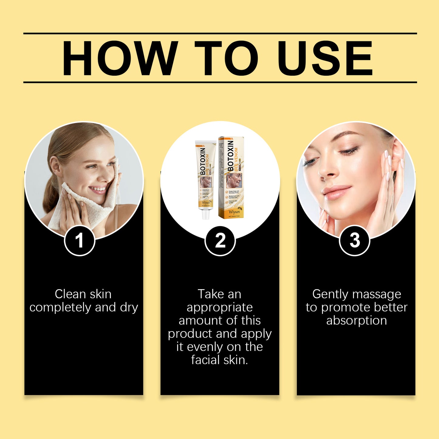 Wiyun Bee Venom Skin Cream Gently Nourishes And Cares For The Facial Skin, Moisturizing And Softening Skin Care Cream